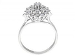 Vintage Diamond Cluster Cocktail Ring