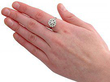 Wearing Vintage Diamond Cluster Cocktail Ring