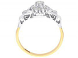 1920s Diamond Cocktail Ring in Gold 