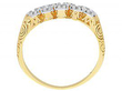 1920s Five Stone Diamond Ring in Yellow Gold