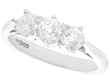platinum three stone ring