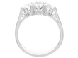 platinum three stone ring 