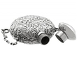 Silver Scent Flask Open Top 