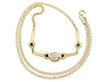 Gold Sapphire Diamond Necklace