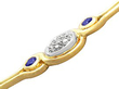 Sapphire and Diamond Necklace inn gold