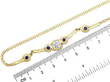 Gold Sapphire and Diamond Necklace size