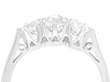 platinum three stone ring