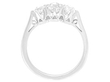 platinum three stone diamond ring