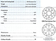platinum three stone diamond ring certificate