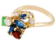 Multi Gemstone Gold Ring