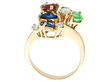 Multi Gemstone Gold Ring