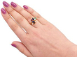 Multi Gemstone Gold Ring Wearing