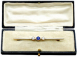 Sapphire and Diamond Bar Brooch 