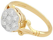 Vintage 18 ct Yellow Gold Cluster Ring