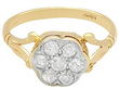 18k Yellow Gold Cluster Ring