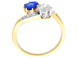 Sapphire Twist Engagement Ring