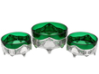 Antique Green Glass Dishes