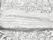 Victorian Sterling Silver Card Case Detail 