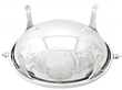 Silver Breakfast Dish with Revolving Lid underside 
