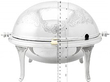 Silver Breakfast Dish with Revolving Lid Size