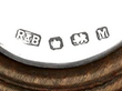 Silver Plated Coasters with Sterling Silver Hallmarks