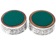 Silver Plated Coasters with Sterling Silver Underside