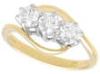 Trilogy Twist Ring in Yellow Gold
