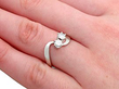 2 Stone Diamond Twist Ring