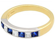 1950s vintage sapphire eternity ring