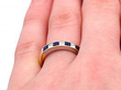 wearing vintage sapphire eternity ring