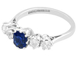 Sapphire and Diamond Ring in White Gold 