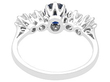 Sapphire and Diamond Ring in White Gold 