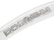 Sapphire and Diamond Ring in White Gold hallmarks 