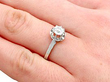 1920s Platinum Solitaire Ring Wearing