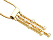  Diamond Drop Yellow Gold Pendant