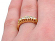 Antique Five Stone Diamond Ring Finger Wearing Finger