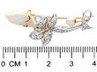 Antique Pearl Gold Brooch Ruler