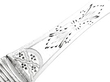 silver fruit fork back