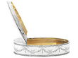 Silver Table Snuff Box Lid Open 