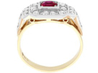 1930s Antique Ruby and Diamond Ring