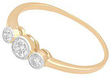 Three Stone Diamond Ring in 18ct Yellow Gold 