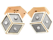 antique rose gold cufflinks