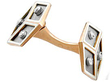 antique rose gold cufflinks