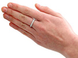 Vintage Diamond Eternity Ring Wearing