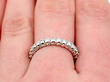 Vintage Diamond Eternity Ring Wearing