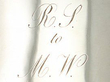 American Silver Christening Mug detail