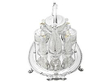 antique cut glass cruet set side on