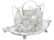 antique cut glass cruet set george iii