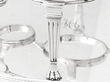 antique cut glass cruet set detail 