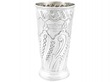 silver embossed vase